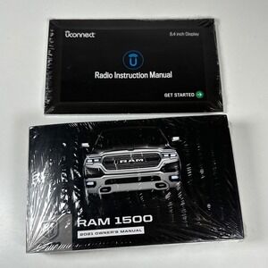 2021 RAM 1500 Owners Manual Set with Uconnect 8.4 Radio Guide 68510204AB New